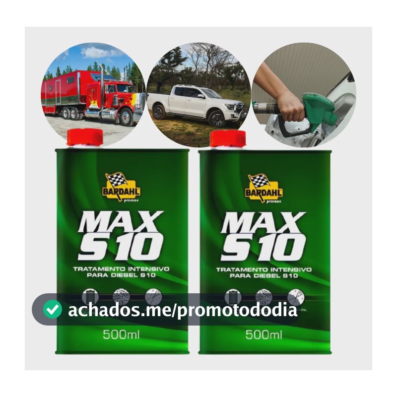 Kit 2 Aditivo Para Diesel Bardahl Max S10 500ml Original