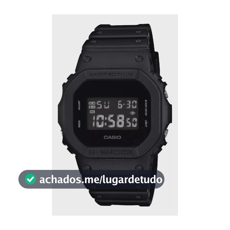 Relógio Casio Masculino G-shock Digital Preto Dw-5600bb-1dr Preto