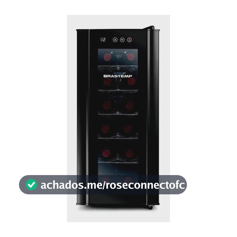 Adega De Vinhos Brastemp Para 12 Garrafas Com Painel Touch Bzc12be Preto