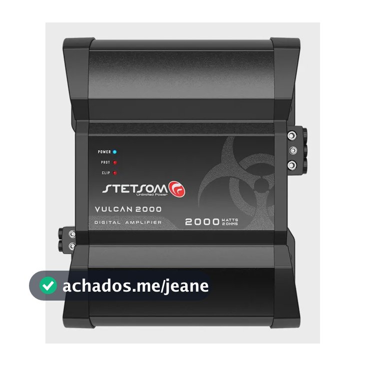 Módulo Amplificador Stetsom Vulcan 2000 Digital 2.000 W Rms Cor 2 Ohms