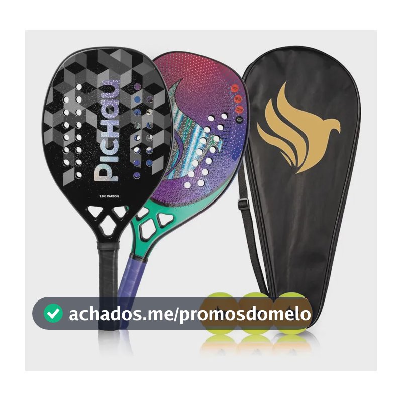 Kit 2 Raquete Beach Tennis, Pichau Nocturne Bay + Hawaiian