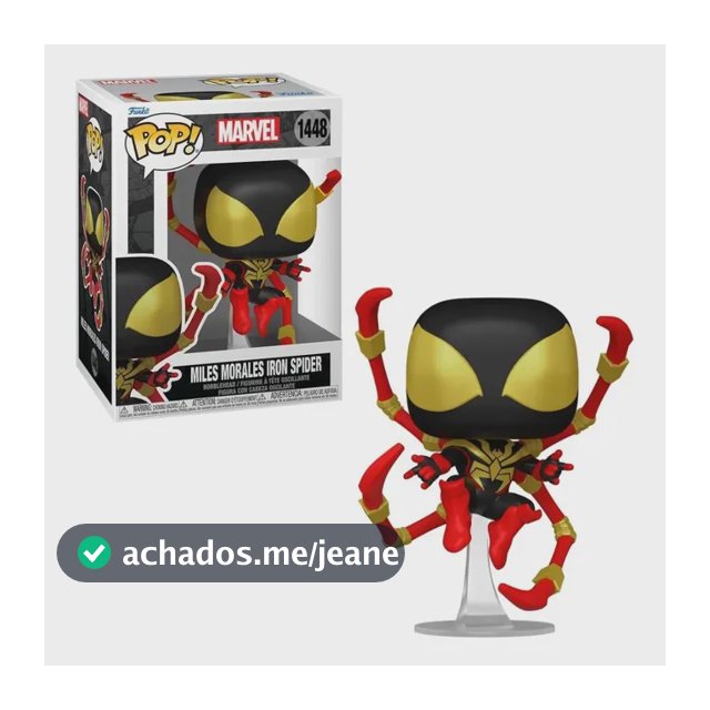 Boneco Funko Pop! Marvel Hq - Miles Homem-aranha De Ferro