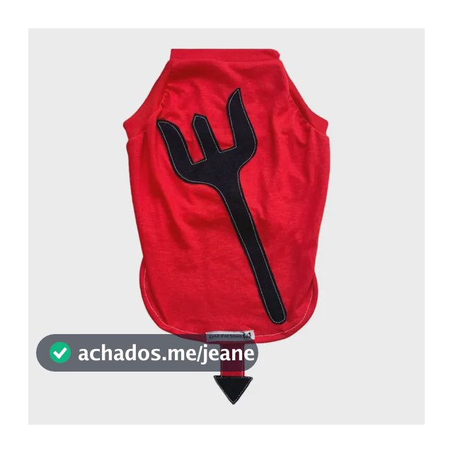 Roupas Cães Cachorro-macho - Fantasia Halloween Tridente-pet