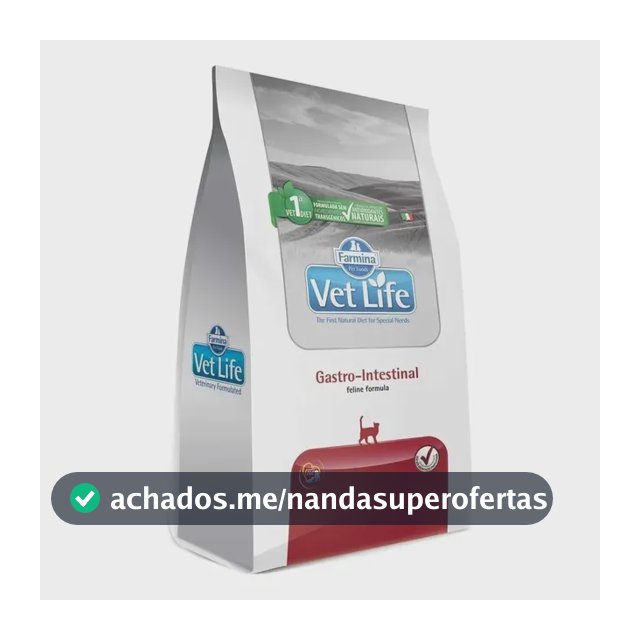 Ração Vet Life Natural Feline Gastro Intestinal 2kg