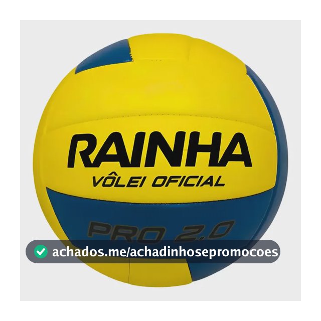 Bola Vôlei De Quadra Rainha Pro 2.0 Microfibra Oficial Amarelo