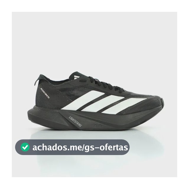 Tênis adidas Adizero Drive Rc Corrida Meia Maratona 21km Preto 39 Br