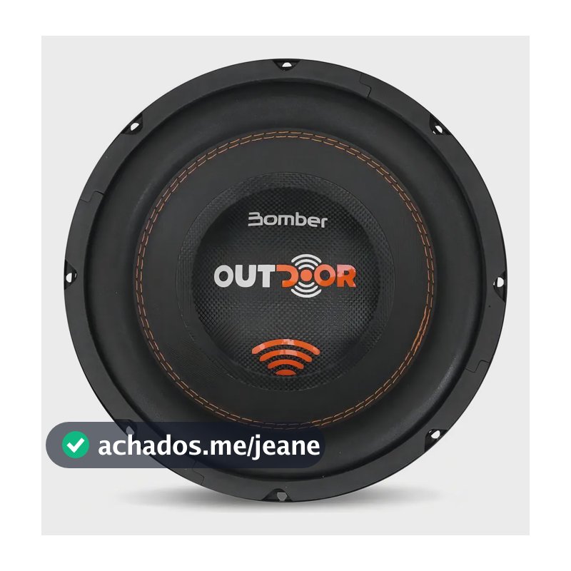 Subwoofer Alto Falante Som Carro 10 Pol 300w Rms 4 Ohms Cor Preto