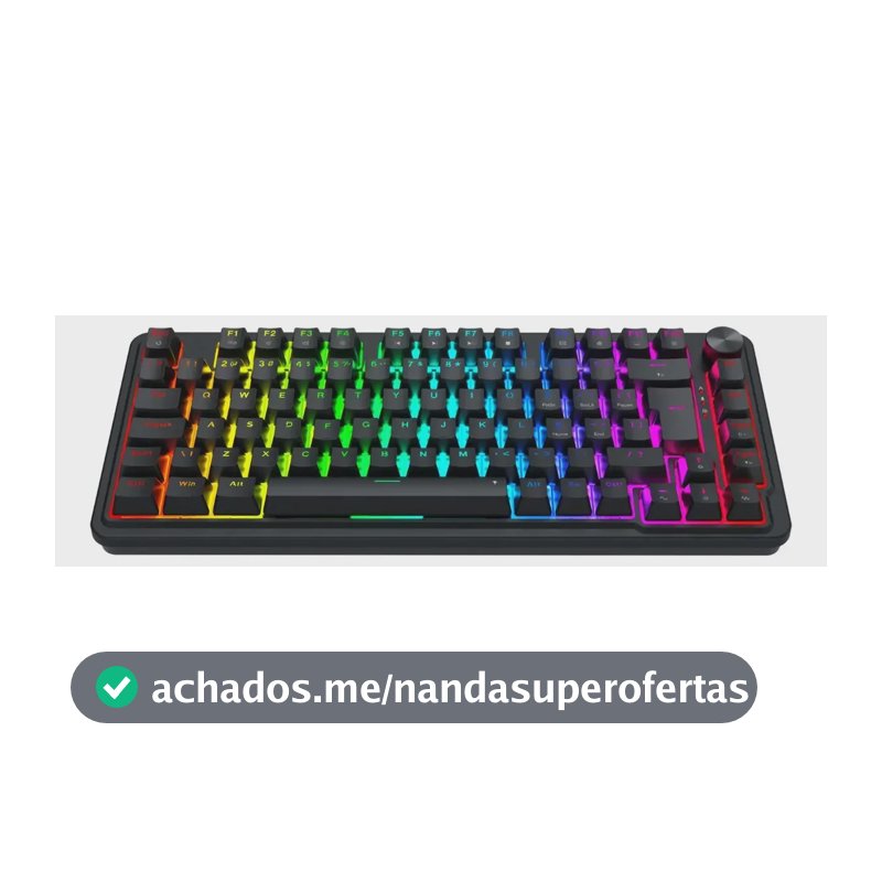 Teclado Magnético Redragon Ucal 8000k Polling Rate 0.01mm Rapid Trigger/socd Rgb Switch Ultramag Padrão Abnt2 Com Knob De Volume Preto Português Brasil