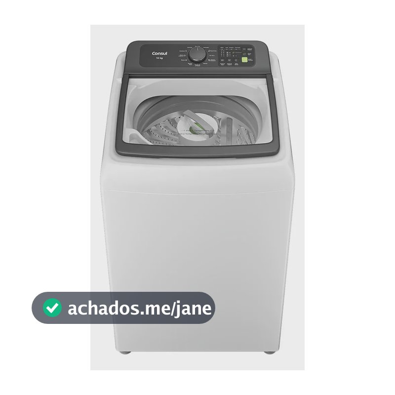 Máquina de Lavar Consul 14Kg Branca com Modo Eco - CWN14AB