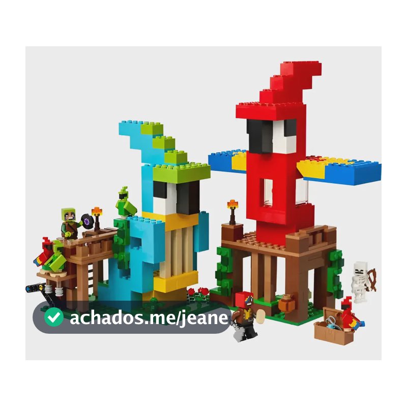 Blocos de montar Minecraft As Casas dos Papagaios 21282 Lego