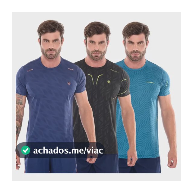 Kit 3 Camisetas Dryfit Masculina.