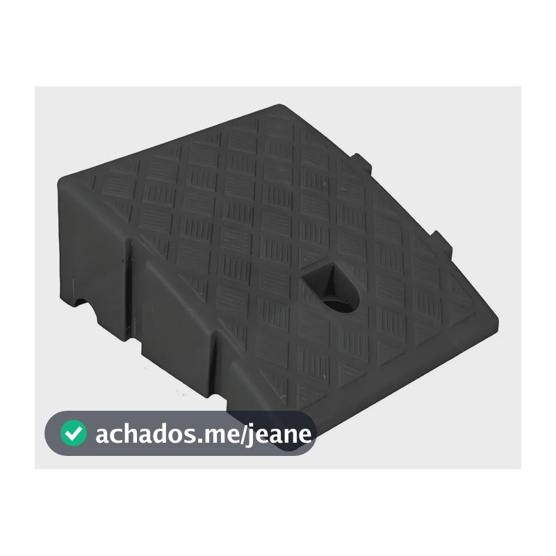 Rampa Para Degrau Para Carro Motos Cadeira De Rodas Alto11cm Preto
