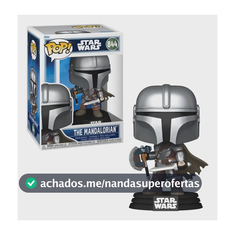 Boneco Funko Pop! Star Wars - Mandaloriano Com Duas Armas