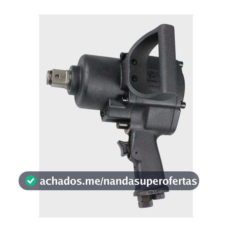 Chave Parafusadeira Impacto Pneumática Eixo De 1 Pol Fortg Preto