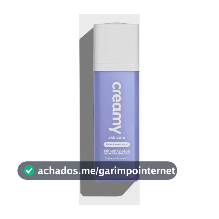 Creamy Skincare Sérum Adapalenato 0,5% 30g | Antiacne Com Retinoide Avançado, Reduz Acne, Poros Dilatados E Vermelhidão | Peles Sensíveis, Uso Noturno