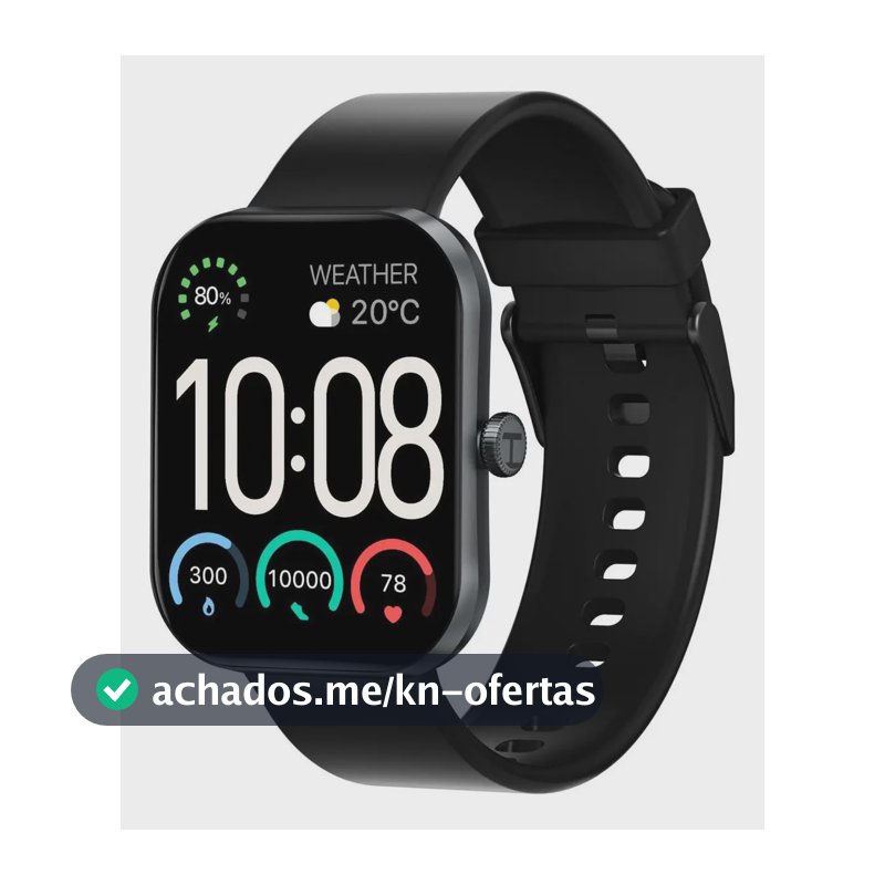 Relógio Digital S6 H A Y L O U Watch S6 Tela Hd 2.01 Preto