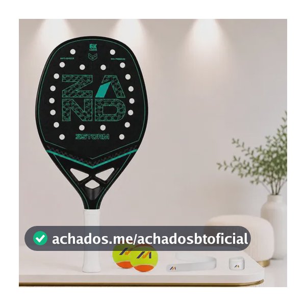 Raquete De Beach Tennis Zand Zstorm -c/ Tratamento E Brindes 320 - 24.6