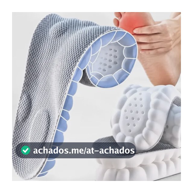 Palmilha De Altissimo Conforto 4d Tênis Sapatos Ortopédica