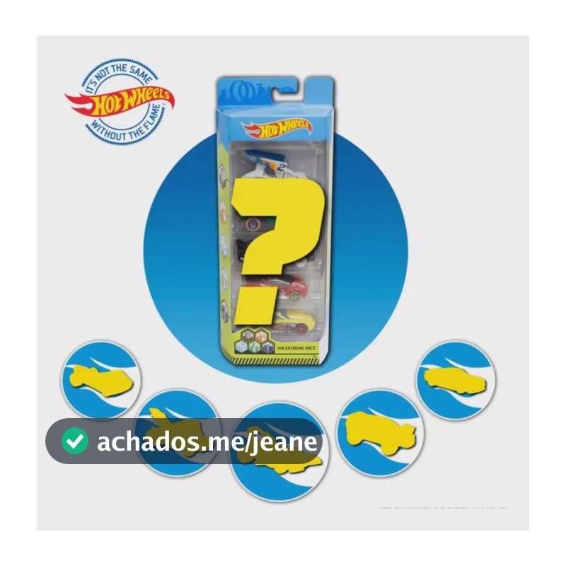 Kit Carrinhos Min. Diecast Pacote Surpresa 5un Hot Wheels Multicolor