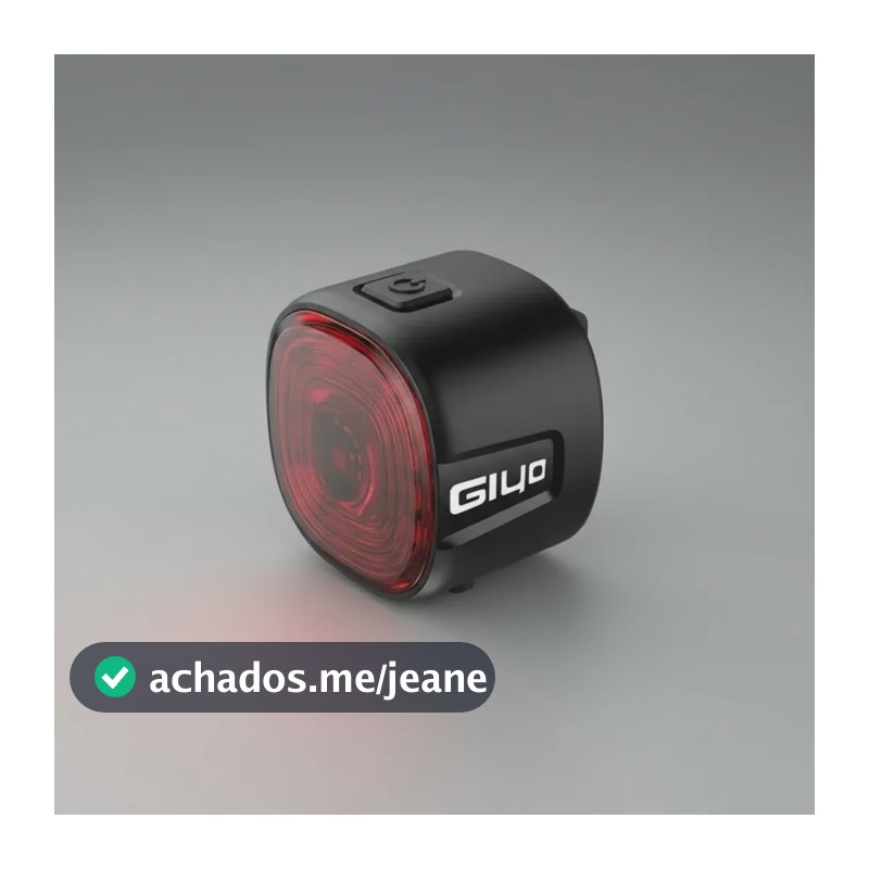 Lanterna Bicicleta Giyo G109 Led Potente  Segurança Noturna Preto