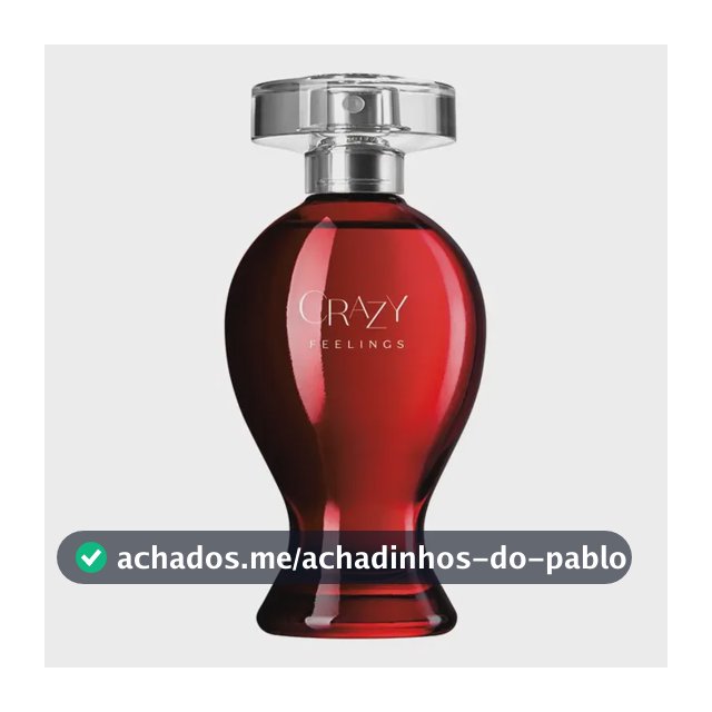 Colônia Crazy Feelings Feminino Boticário 100ml Amadeirado