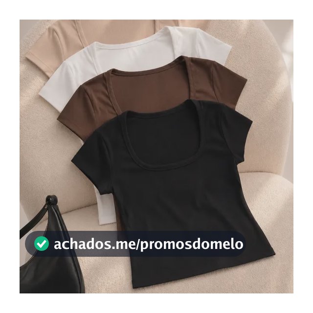 Kit 2 Blusas Feminina Básica Viscolycra Canelado M Ao Gg