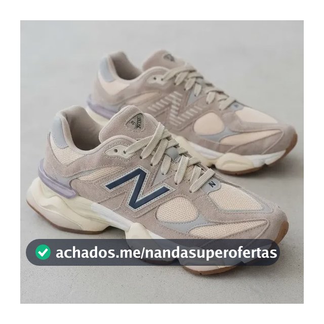 Tênis New Running 9060 Creme Academia Confortável