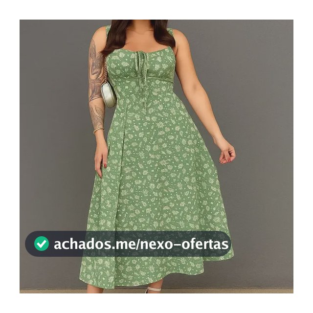 Vestido Midi Estampado Floral Com Fenda Lateral E Bojo