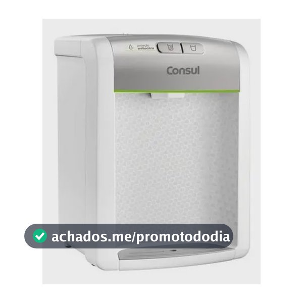 Purificador De Água Consul refrigerado Natural E Gelada com proteção antibactérias Bivolt Consul Branco - CPB34ASVNA