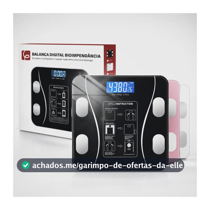 Eps-6905 BaIança Epsilon Inteligente Bluetooth Com App, Lcd, Vidro Temperado, 180kg