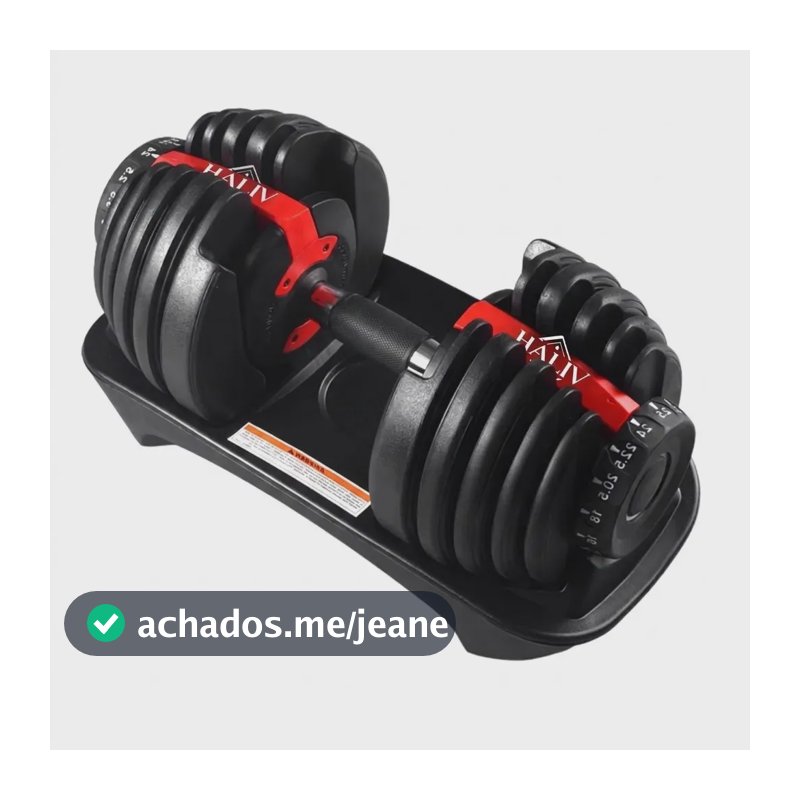 Halter Regulável Ajustável 2 A 24kg Musculação Academia Treino Em Casa