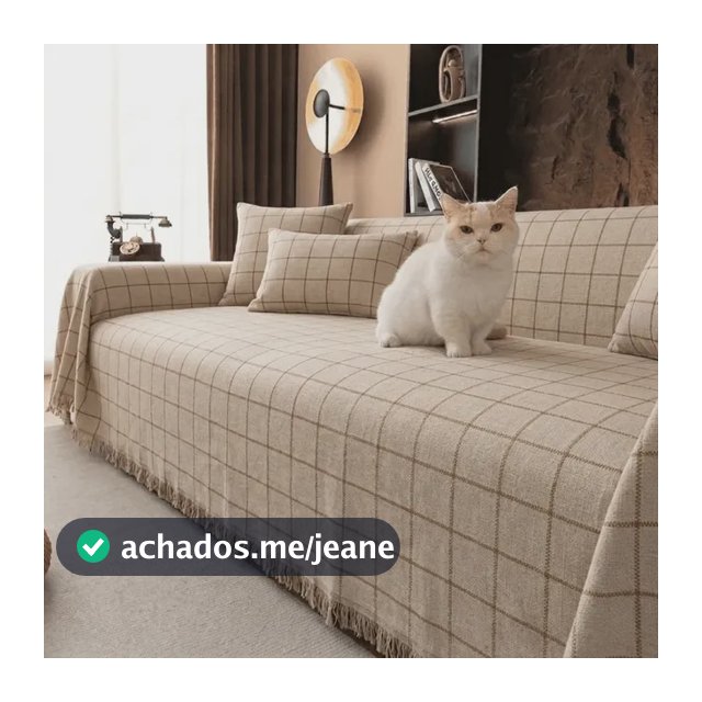 Manta Para Sofá Grande Listrada 2,40x1,80 Decoração Luxo