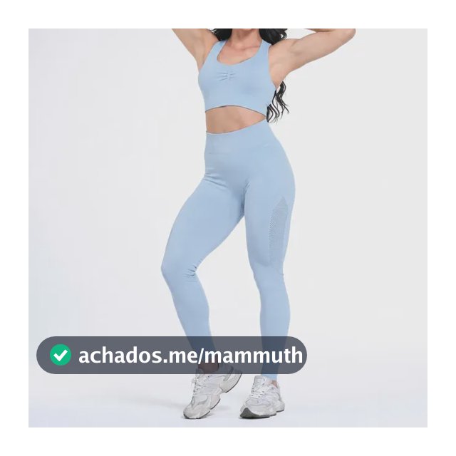 Conjunto Selene Top E Legging Feminino Academia Cós Alto