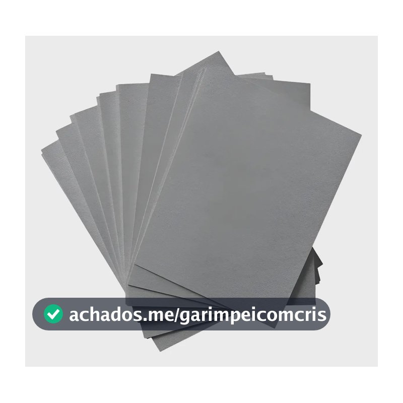 Papelão Cinza Holler 1.9mm A5+ para Encadernação e Artesanato – Pack 100 Folhas