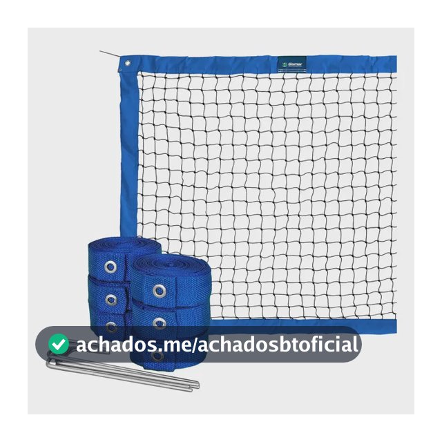 Kit Beach Tennis Azul - Rede Oficial + Fita De Marcação