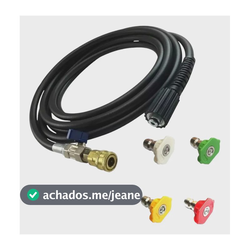 Bico Registro Engate Rápido 10mt Mangueira Karcher Hd585 K5 Cor Preto