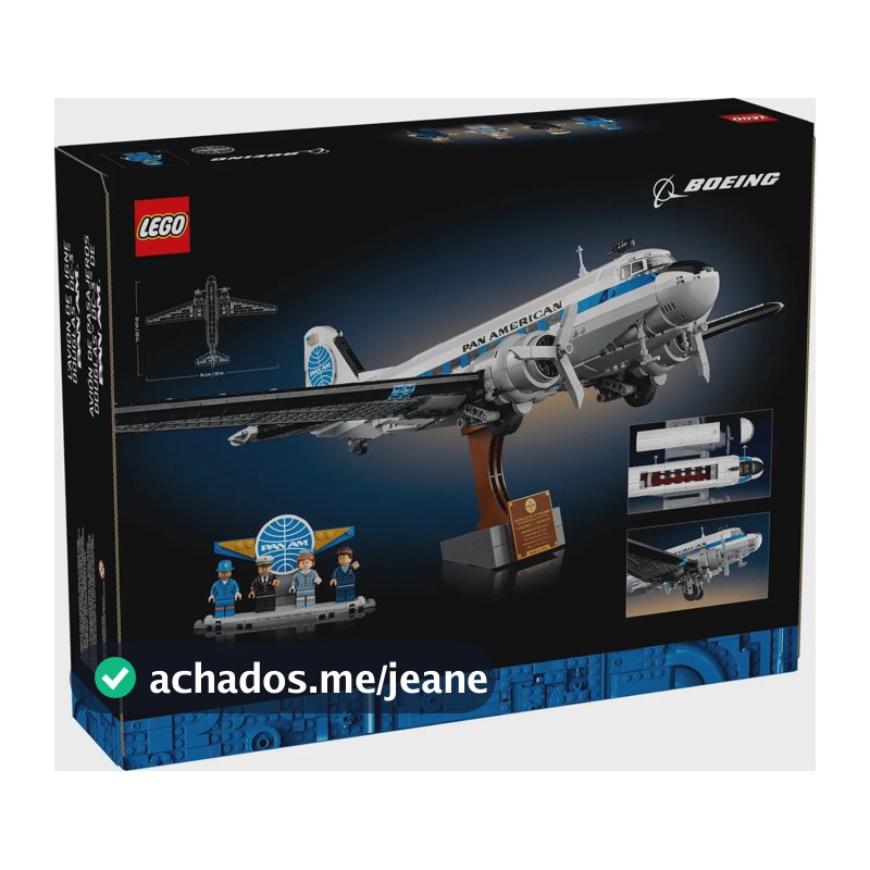 Lego 11378 Douglas Dc-3 Pan Am Airliner - Avião Comercial 1903