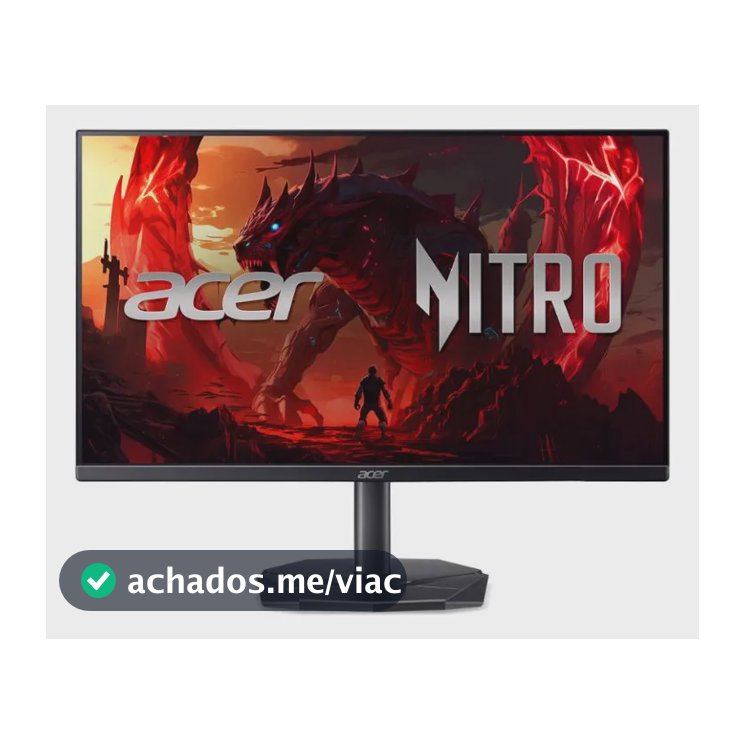 Monitor Gamer Acer Nitro 23.8 200hz 2ms Fhd Hdmi Ips Kg241y Preto Bivolt