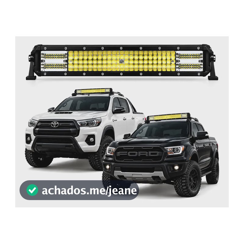 Farol Barra Led Auxiliar Off Road 288w 96 Leds 4x4 52 Cm