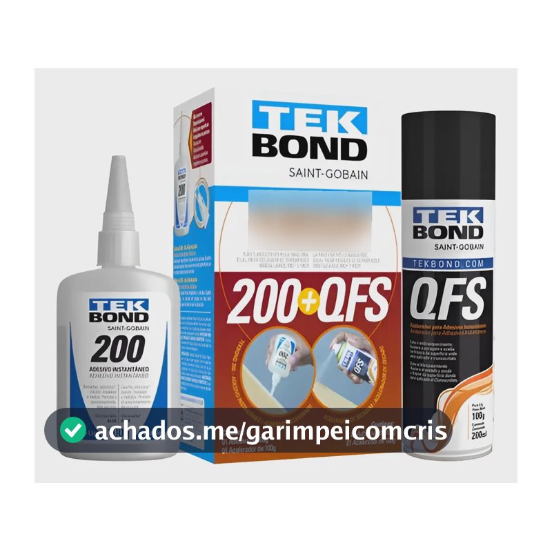 Kit Cola Para Mdf Moveleiro Gel 200 100g + Qfs 200ml Tekbond Incolor