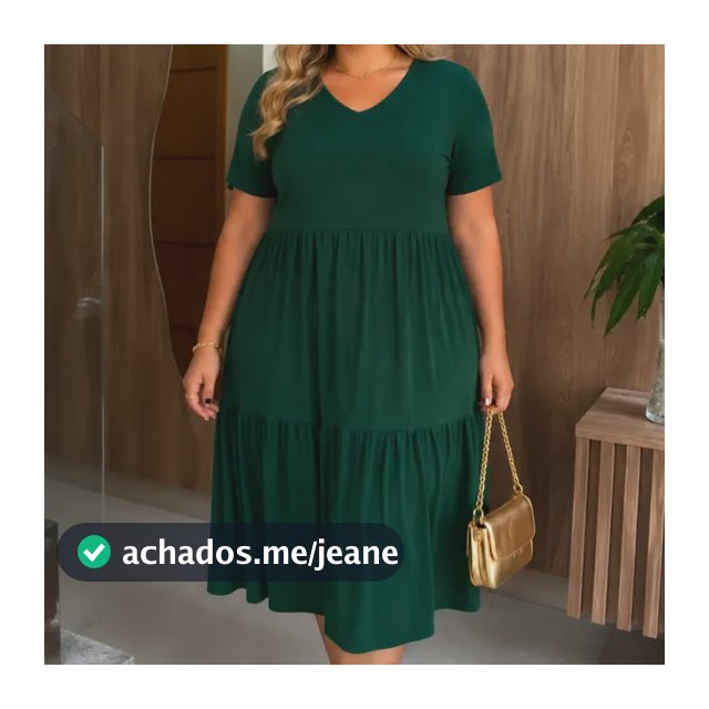Vestido Plus Size Midi Moda Verão Evangélico Casual 3 Marias