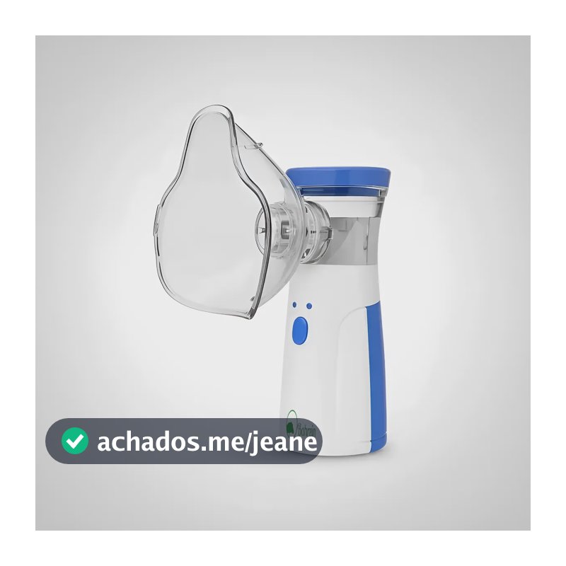 Inalador Nebulizador Portátil, Aparelho Inalação Compacto Branco 127/220v