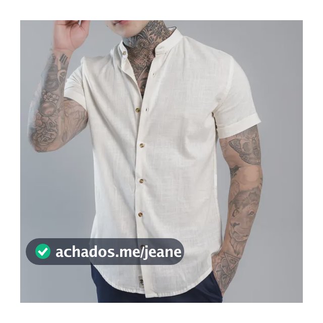 Camisa Vicenza Manga Curta Gola Padre Queima De Estoque