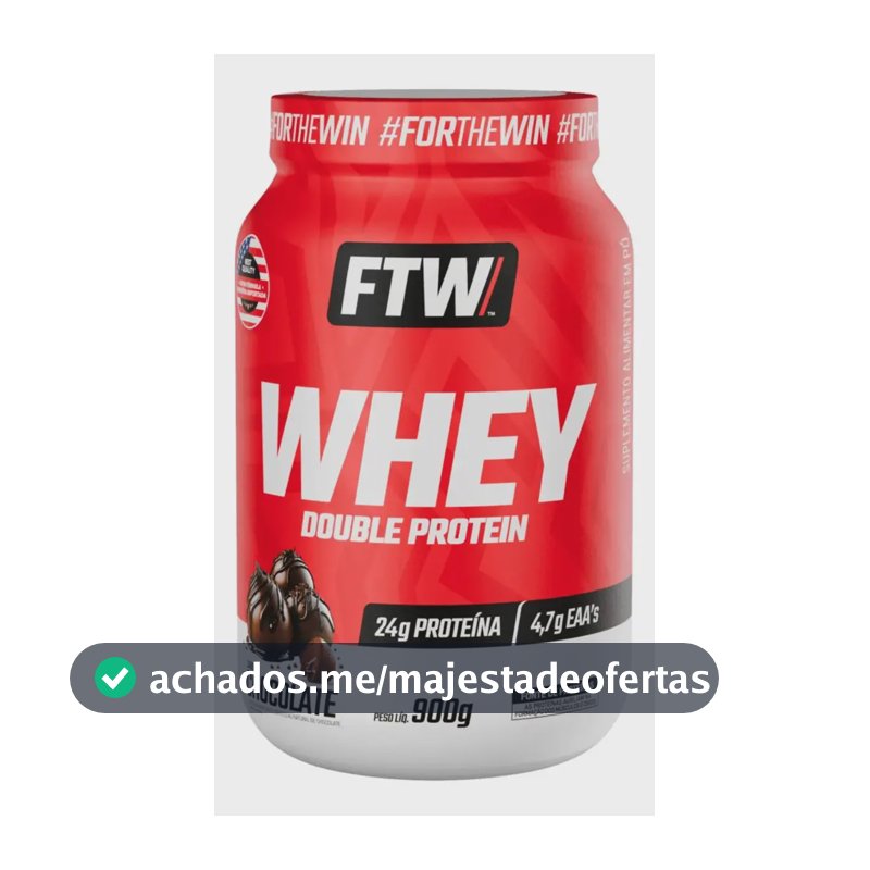 Whey Double Protein 900g Sabor Chocolate - FTW