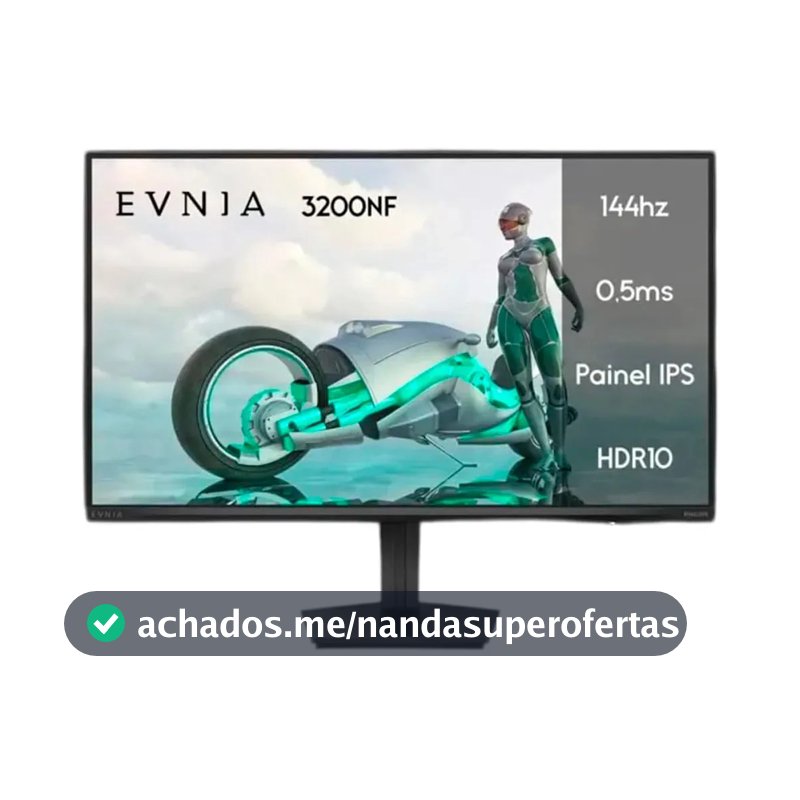 Monitor Gamer Philips Evnia 27'' Ips 144Hz 0.5ms Fhd27m2n3200nf Preto
