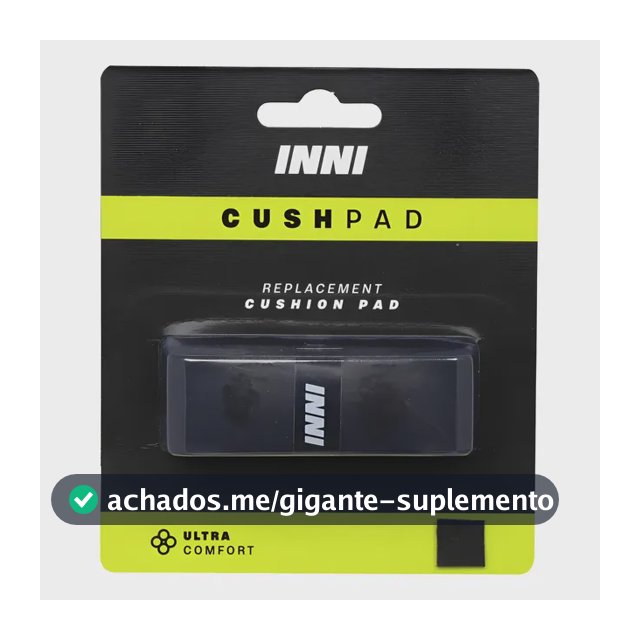 Cushion Grip Inni Cush Pad Preto para Raquetes de Tênis Absorção Antiderrapante