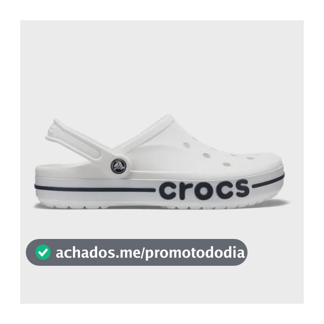 Sandália Crocs Bayaband Clog White/navy