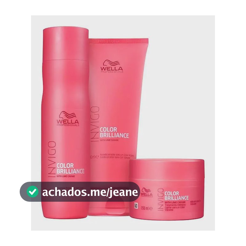 Kit Home Care Wella Invigo Color Brilliance Trio (3 Itens)