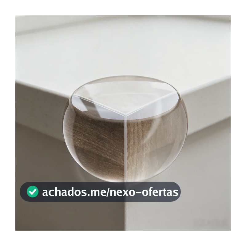 20 Unidades Protetor Quina De Mesa Em Silicone Com Adesivo Transparente