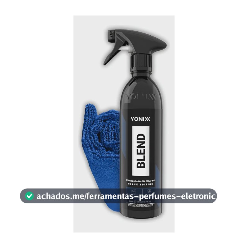 Cera Automotiva Líquida Carnaúba Vonixx Blend Black 500ml Para Carros Escuros